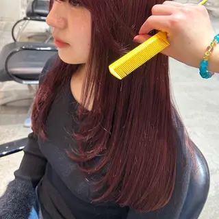 ミディアム green machida所属・暖色・ベージュ♡ nanoha itoのヘアスタイル