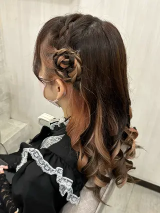 ヘアアレンジ ヘアセット☆ 髪質改善カラー☆まいのヘアスタイル