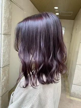 セミロング カラー 🌏tricot AVEDA 上地のヘアスタイル