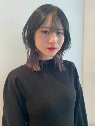 ミディアム カラー mai / linoah˚✧のヘアスタイル