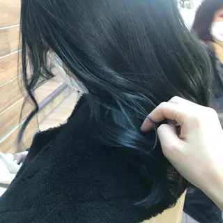 セミロング カラー ヘアセット/メンズ パーマChihoのヘアスタイル