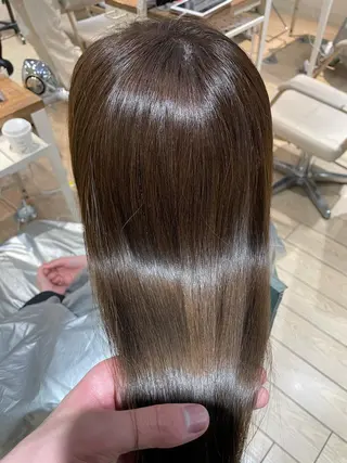 ミディアム カラー 美髪/髪質改善 川口凌弥のヘアスタイル