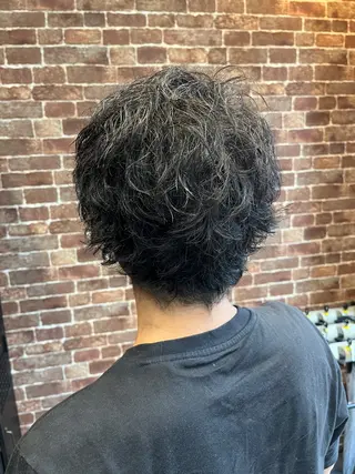 ショート カラー パーマ メンズ 久木原 ゆりのヘアスタイル