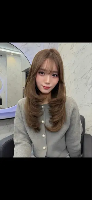 ロング 遠藤沙也加 /レイヤーカットのヘアスタイル