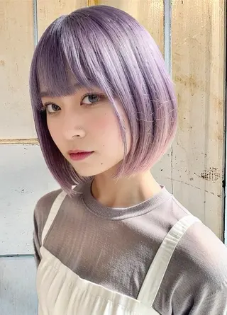 ショート 🦁ブリーチカラー 💎紫音のヘアスタイル