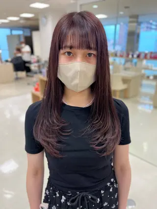 セミロング 暖色専門美容師🎀 お客様満足度◎のヘアスタイル