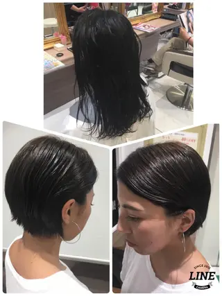 ショート カラー 店長 小池アキトのヘアスタイル