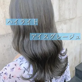 セミロング カラー モテ前髪 タゴメ シンヤのヘアスタイル