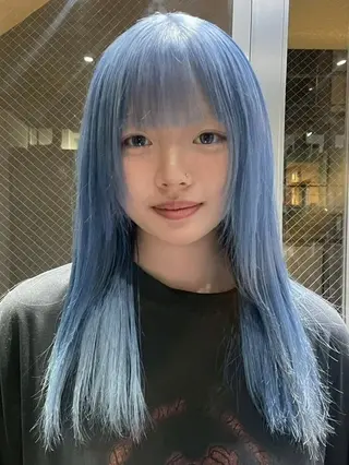 ロング ARCANAブリーチ ダブルカラー🌟原宿のヘアスタイル