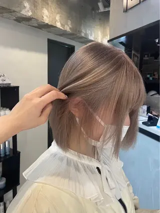 ミディアム カラー カットモデル様無料 💎saaya💎のヘアスタイル