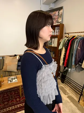 ショート naho✂︎bob/ layerのヘアスタイル