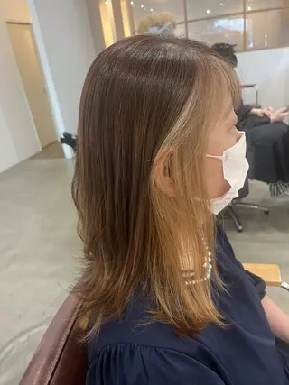 ロング カラー 三島 有佳里のヘアスタイル