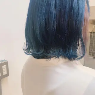 ミディアム カラー 綿貫 美雪のヘアスタイル