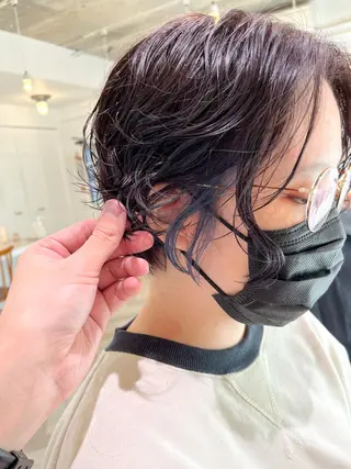 ショート カラー パーマ Memories 銀座のヘアスタイル