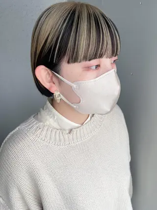 ショート 💜ショート💜 ウルフ、ボブ二色亜美のヘアスタイル