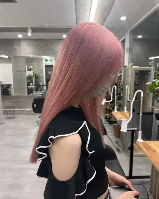 ロング azusa/心斎橋/ ハイトーンカラーのヘアスタイル