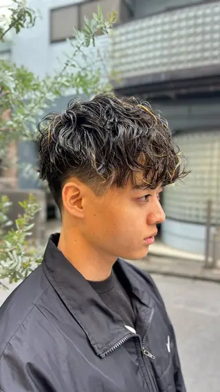 カラー パーマ メンズ Hana❁⃘*.ﾟ Jr.stylistのヘアスタイル