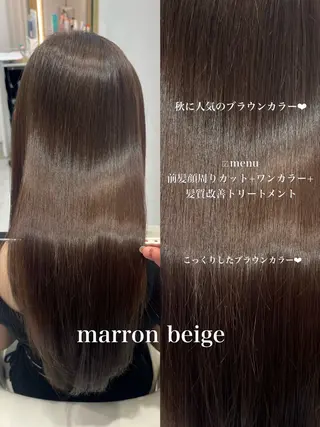 ロング カラー 𝑹𝒊𝒉𝒐🎀 名駅/大人韓国ヘアのヘアスタイル
