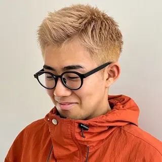 カラー メンズ メンズパーマ/ メッシュ📍ユリのヘアスタイル