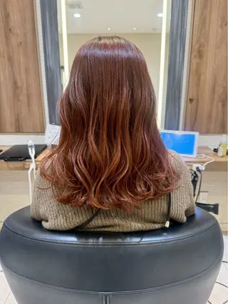 ロング 暖色カラー💞🎀 ゆいのヘアスタイル