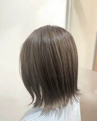 ミディアム カラー あべ ゆうかのヘアスタイル