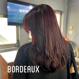 セミロング カラー MORNING.所属・ニュアンスカラー YUKAのヘアスタイル