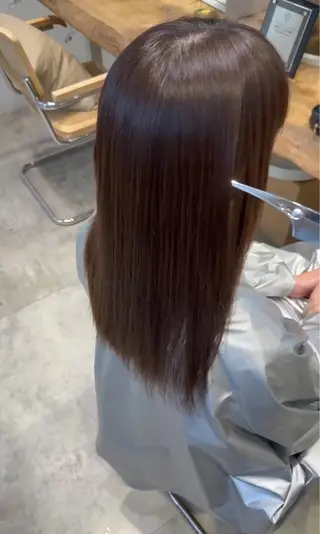 ロング 芝 﨑のヘアスタイル