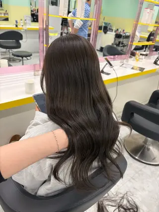 ロング カラー ベージュ×レイヤー 🤎横浜/miu🤎のヘアスタイル