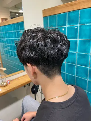 メンズ YUKI 新宿カット パーマ/カラーのヘアスタイル