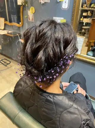 ヘアアレンジ hair make echo滿木あい花のヘアスタイル