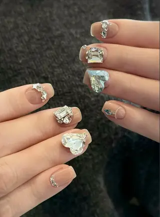 ネイル 🍑長さだし ワンホン💅モモコのネイルデザイン