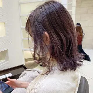 ミディアム カラー 【髪質改善】 梅田　聡のヘアスタイル