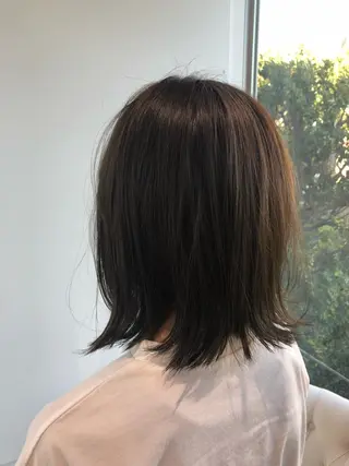 ミディアム カラー レイヤーカット✂️ 横浜No1♡下鳥翔子のヘアスタイル