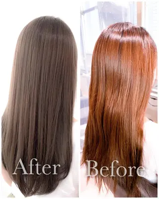 セミロング カラー ヘアアレンジ 表参道/さあ や/大人ナチュラルのヘアスタイル