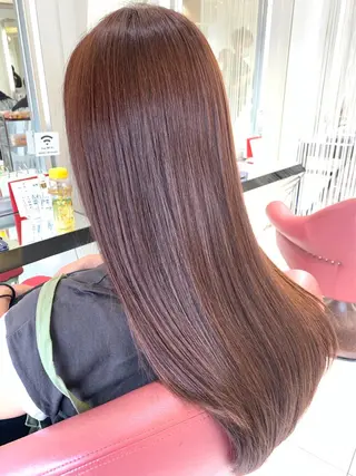 ロング カラー 青木 美幸のヘアスタイル