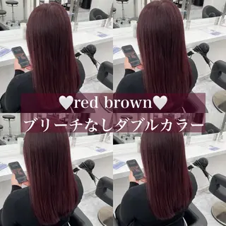 ロング まろっと艶感ブラウン ベージュ🤍まなかのヘアスタイル