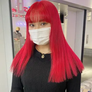 セミロング カラー メンズ 🎨ハイトーン/ 切りっぱなし みつきのヘアスタイル