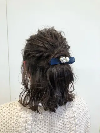 ミディアム ヘアアレンジ KANAMI日暮里 韓国ヘア・メイクのヘアスタイル