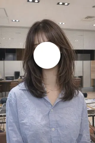 ロング レイヤーカット/ アレンジ/うみのヘアスタイル