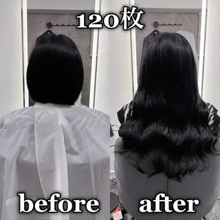ロング KOSEI シールエクステのヘアスタイル
