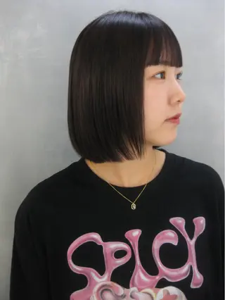 ショート カラー 🦖ミニボブ/ボブ /MOEKA🦕のヘアスタイル