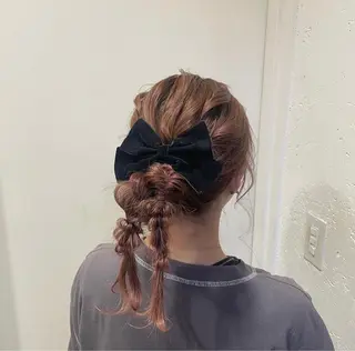 ヘアアレンジ 縮毛矯正ヘアアレンジ 🌸三輪知優🌸のヘアスタイル