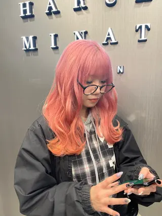 セミロング カラー 若命燿史／レイヤー 縮毛矯正/髪質改善のヘアスタイル