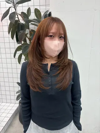 ロング カラー ヘアアレンジ 夕羽夢🍓矢場/ 透明感カラーのヘアスタイル