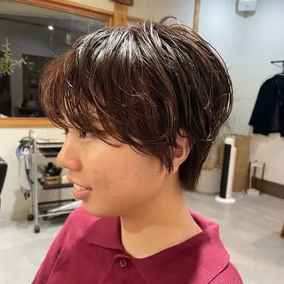 ショート パーマ こいけ みきののヘアスタイル