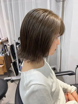 ミディアム カラー 赤み消しカラー/ ナチュラル/トモキのヘアスタイル