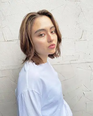 ミディアム ✨前田 優・2拠点✨ ✨恵比寿・札幌店✨のヘアスタイル