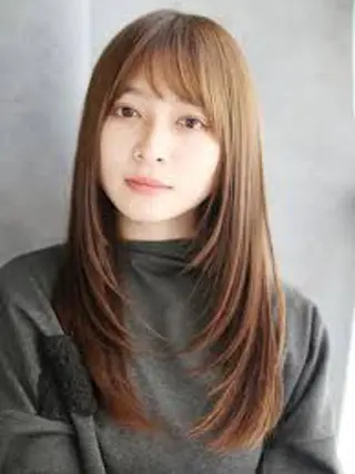 ロング かわて きらたのヘアスタイル