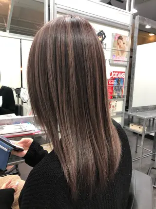 ミディアム カラー ヘアアレンジ 大塚 貴之のヘアスタイル
