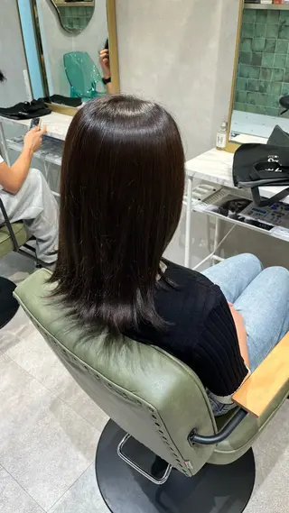 セミロング カラー 新宿/ヘアカラー AiNAのヘアスタイル